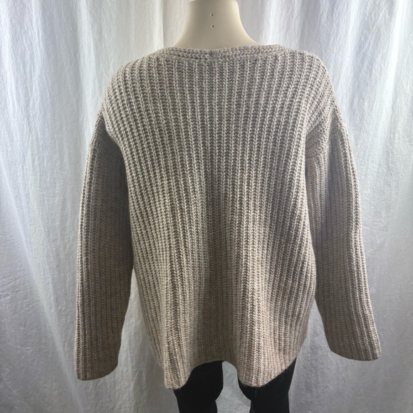 Eileen Fisher Wool Blend Loft Box Top in Beige S - Picture 5 of 11